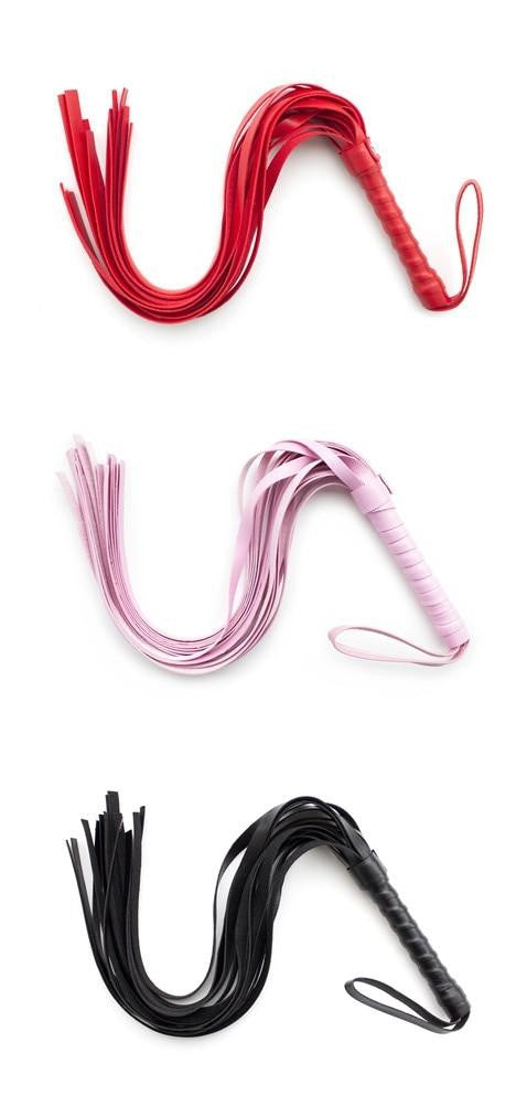 Chicote de couro Flogger BDSM - Frete Grátis