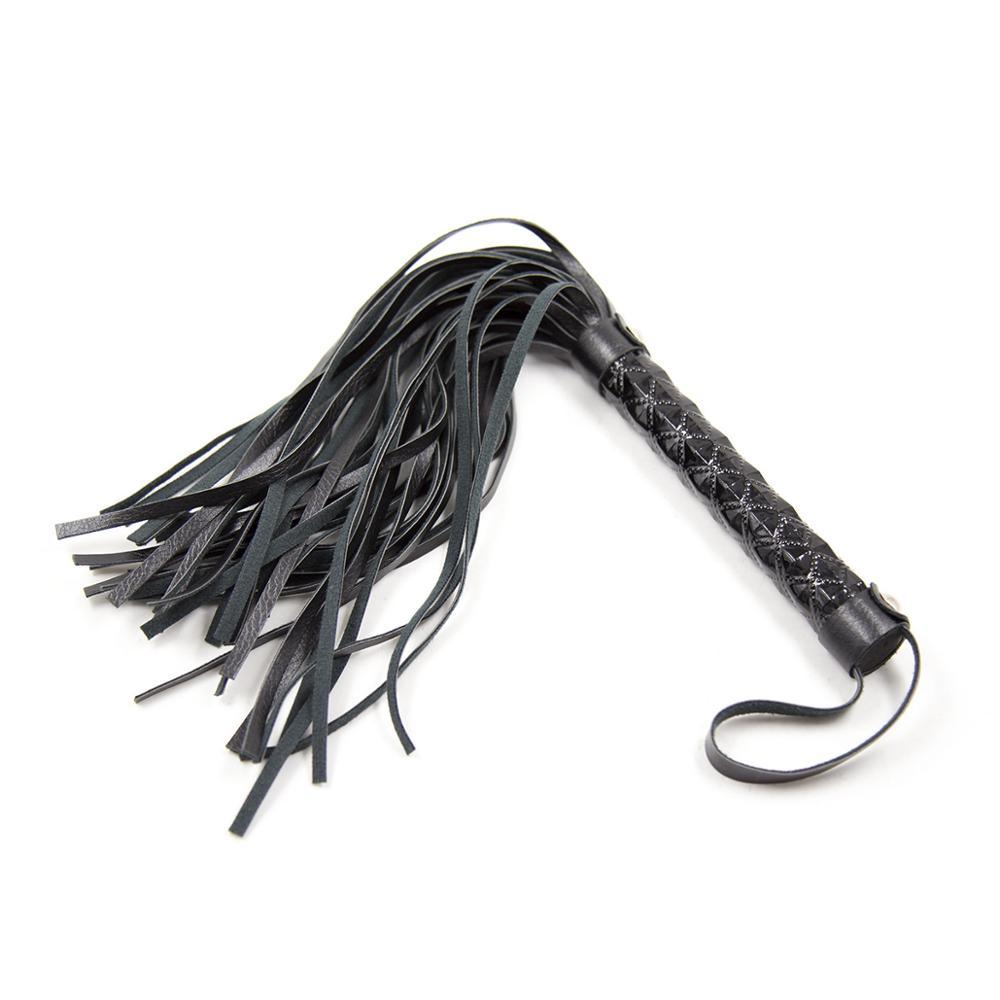 Algema de Contenção com coleira e Chicote Bondage BDSM de Couro - Frete Grátis - Carnelian