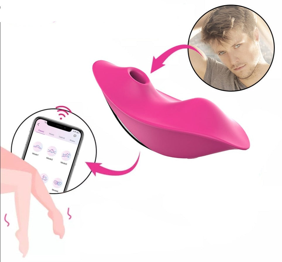 Calcinha vibratória com sugador Secret - Frete Grátis