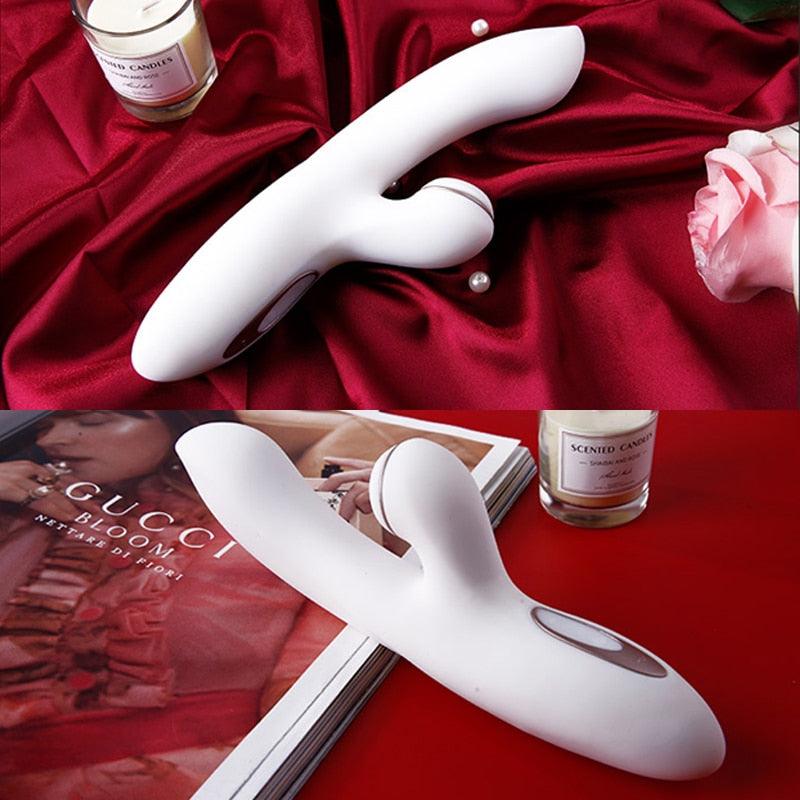 Vibrador Rabbit com Sugador Clitoriano Satisfyer G-Spot - Frete Grátis - Carnelian