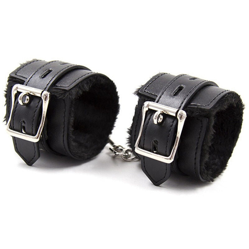 Algemas de couro BDSM Bondage - Frete Grátis