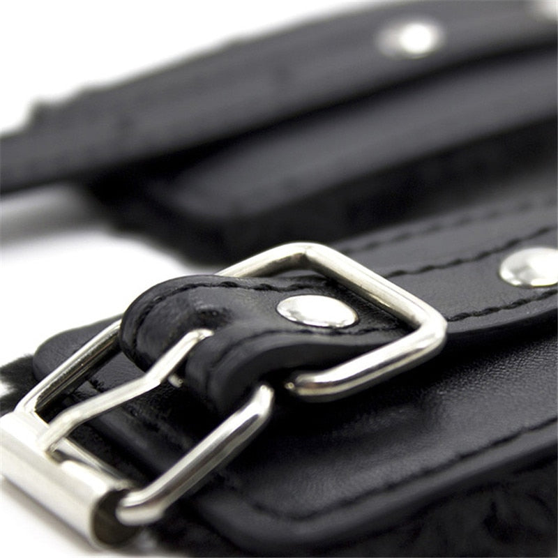 Algemas de couro BDSM Bondage - Frete Grátis