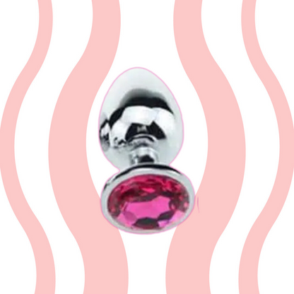 Plug Anal com Cristal Brilhante (P) - Carnelian