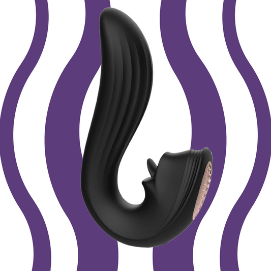 Vibrador com linguinha Black Snake - Frete Grátis - Carnelian