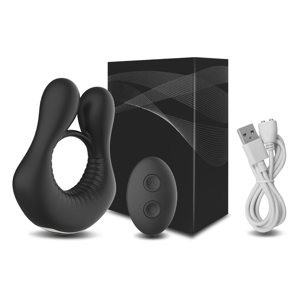 Anel peniano vibratório com controle RING - Frete Grátis - Carnelian