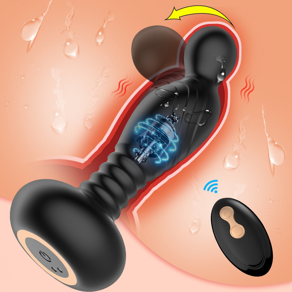 Vibrador masculino Oscar com controle remoto - Frete Grátis