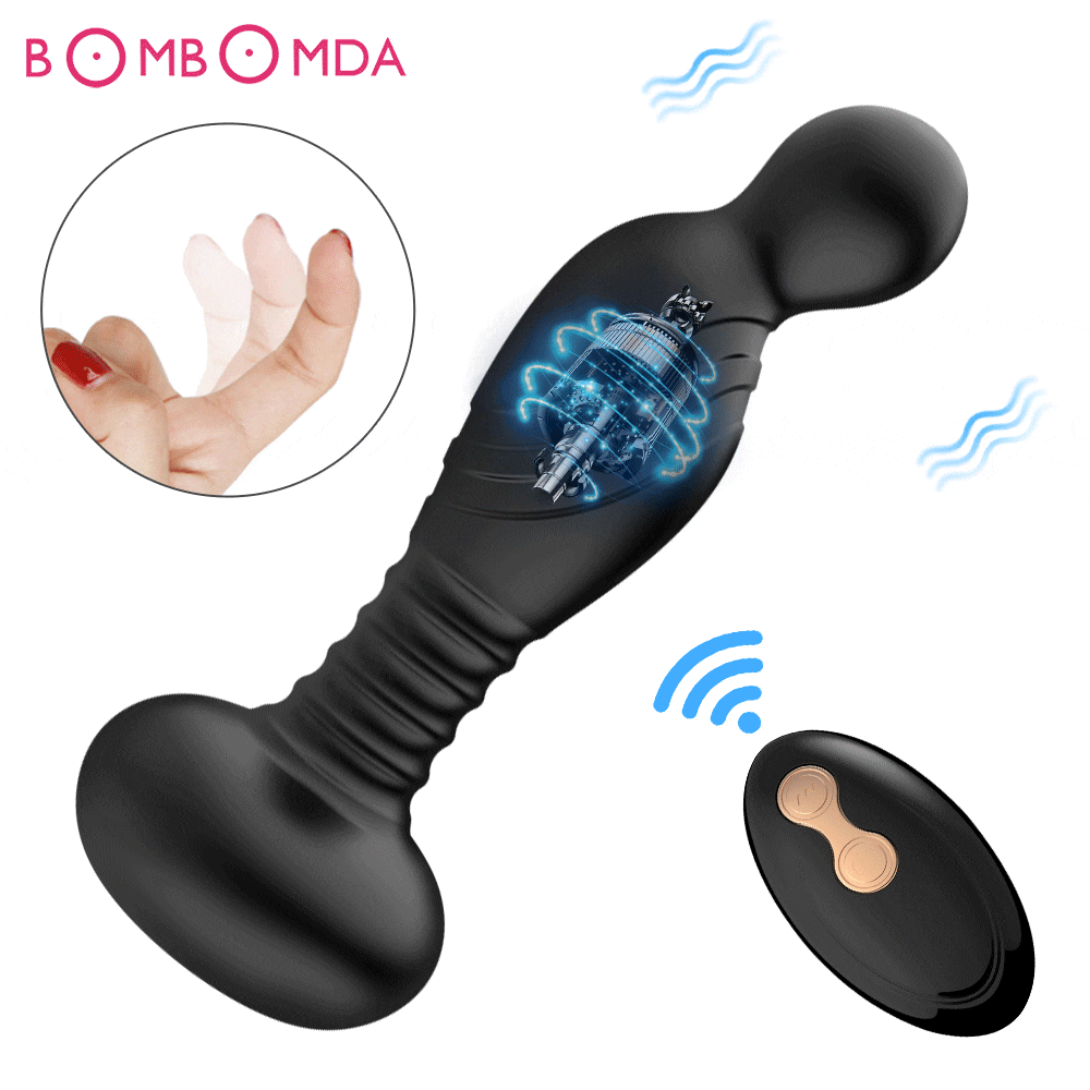 Vibrador masculino Oscar com controle remoto - Frete Grátis