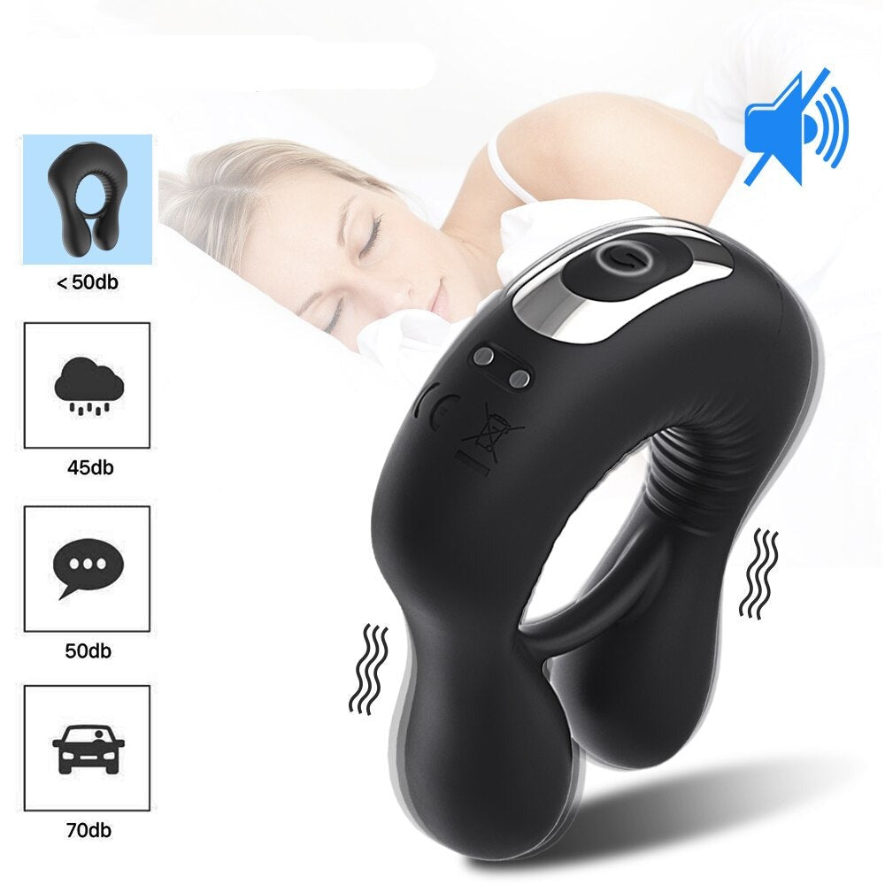 Anel peniano vibratório com controle RING - Frete Grátis - Carnelian
