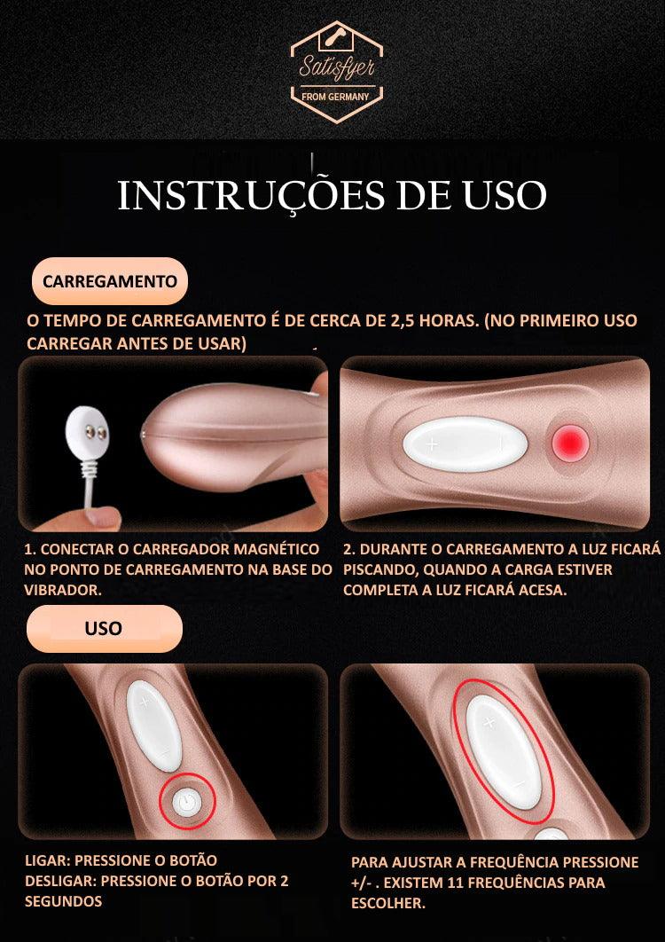 Sugador Clitoriano Satisfyer Pro 2 - Frete Grátis - Carnelian