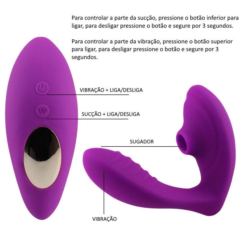 Vibrador e Sugador FANCY - Frete Grátis - Carnelian