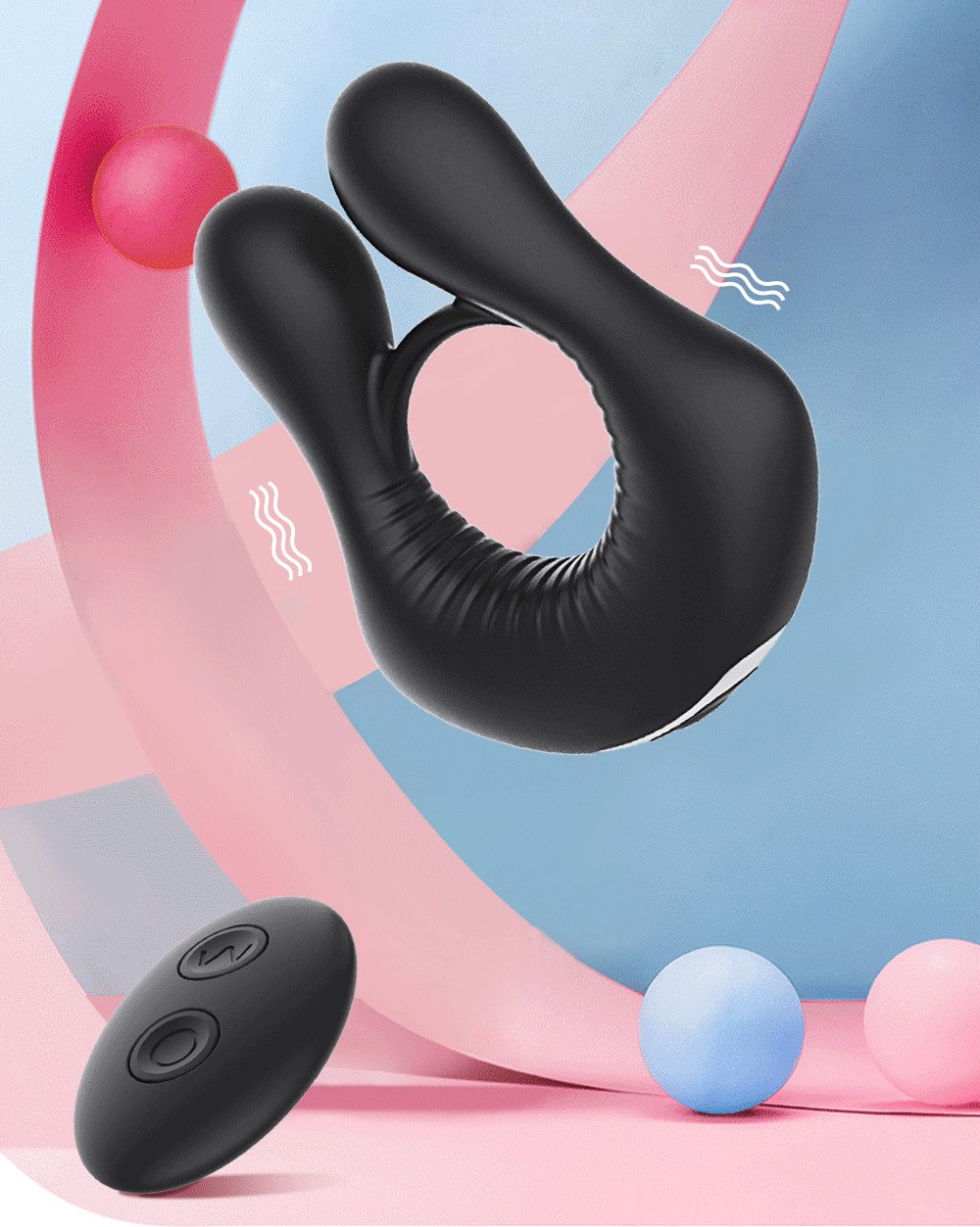 Anel peniano vibratório com controle RING - Frete Grátis - Carnelian