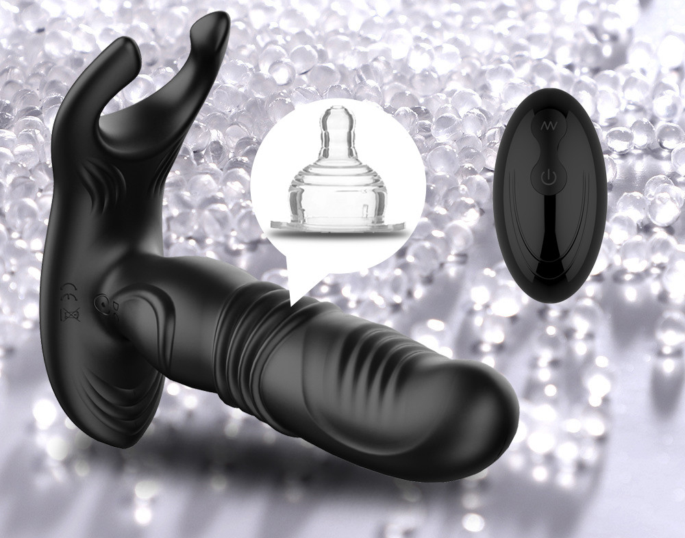 Vibrador masculino com Vai e vem e controle remoto KEY - Frete Grátis - Carnelian